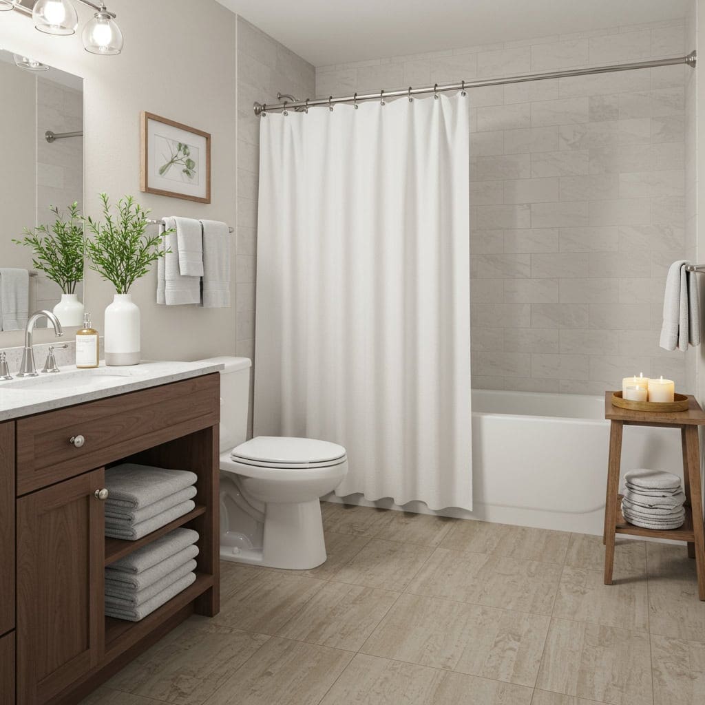 6. Bathroom: Spa-Inspired Touches on a Budget