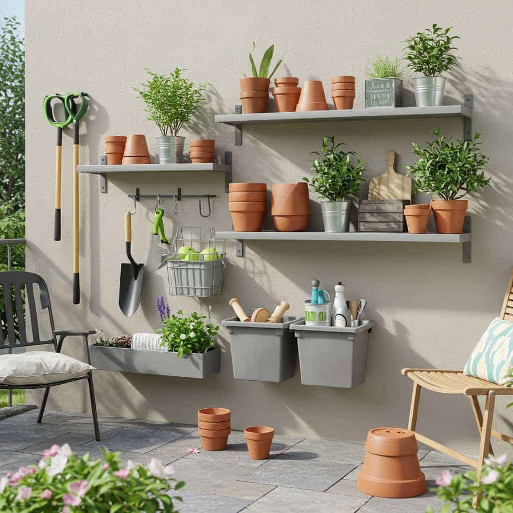 2. Vertical Garden Shelves