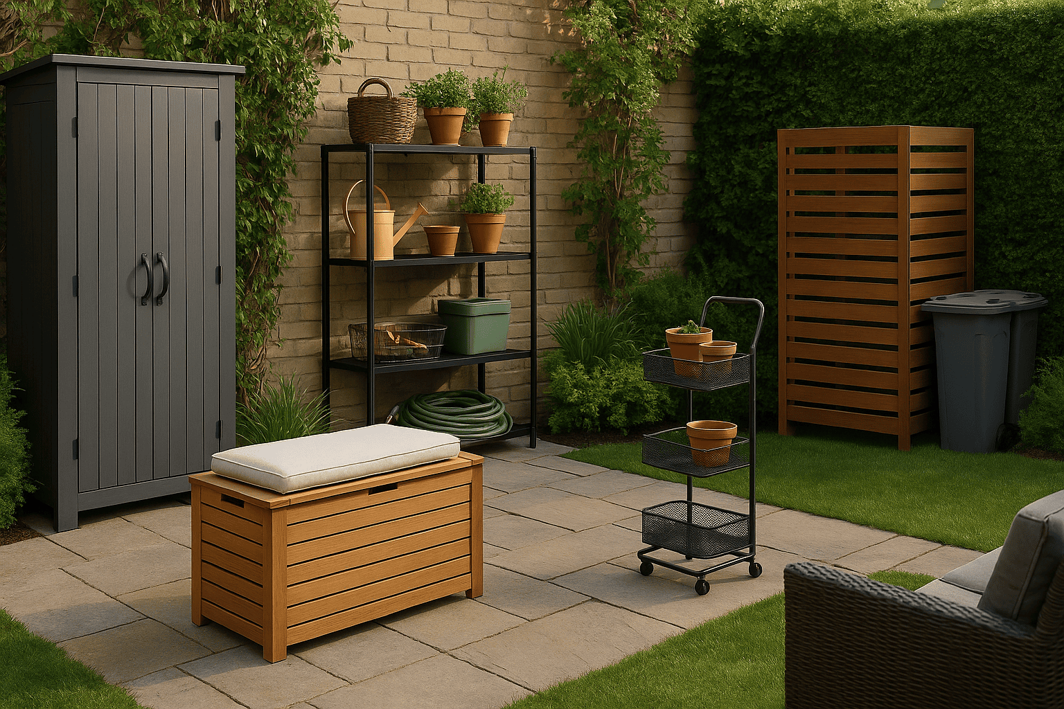 15 Outdoor Storage Hacks That Will Finally Declutter Your Yard