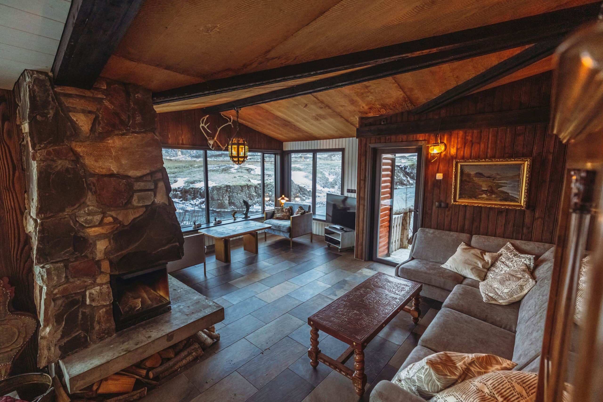 3. Stone Accents and Fireplaces