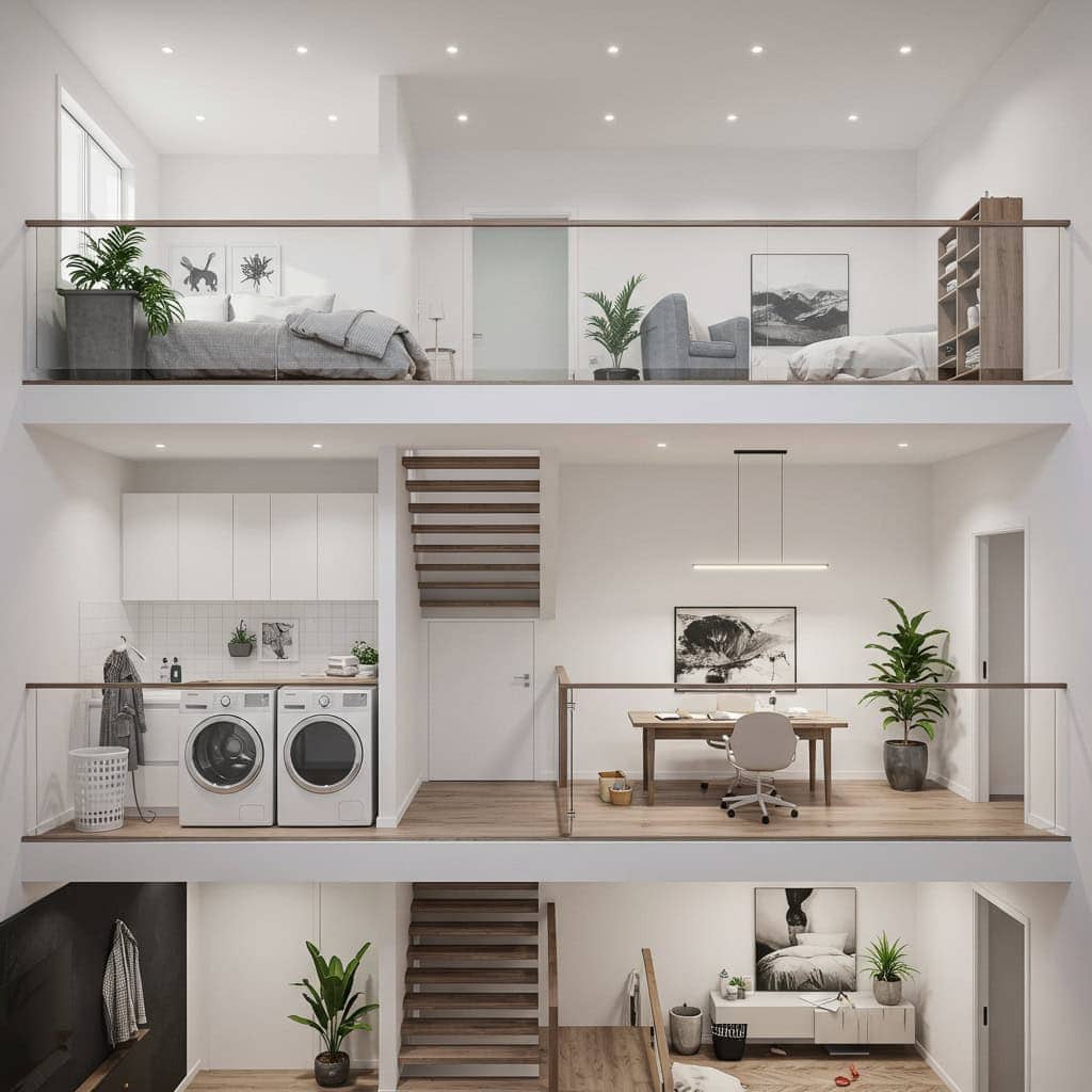 2. Placing Essentials on Different Floors