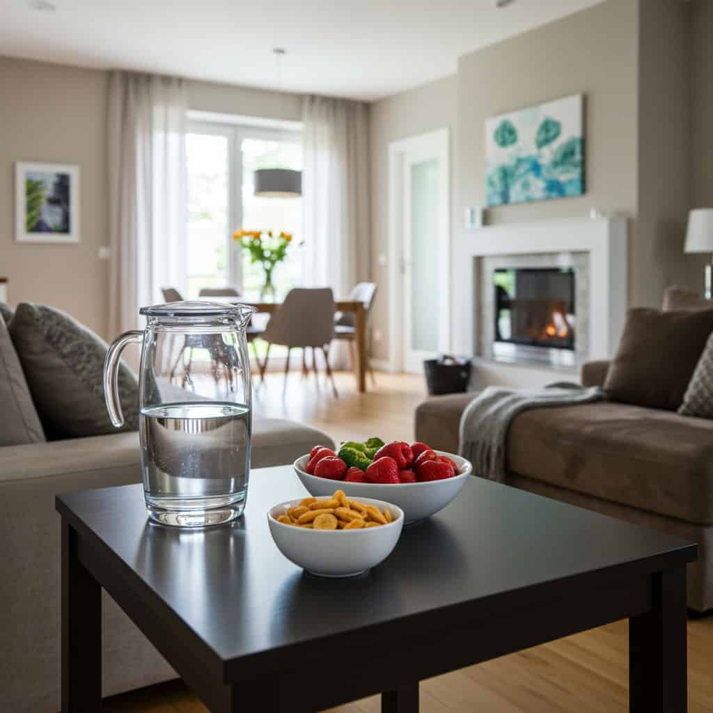 9. Water and Snack Stations Strategically Placed