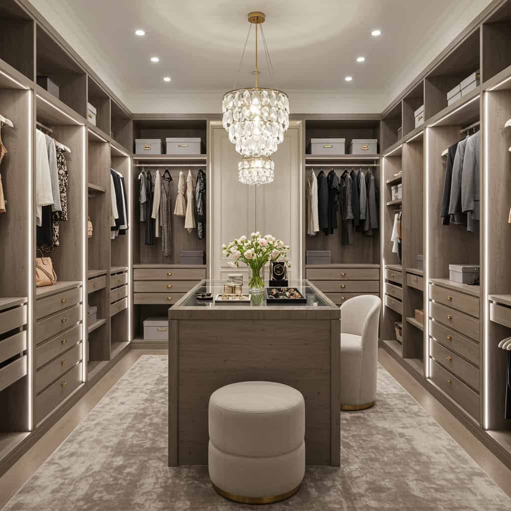 9. Expansive Walk-In Closets