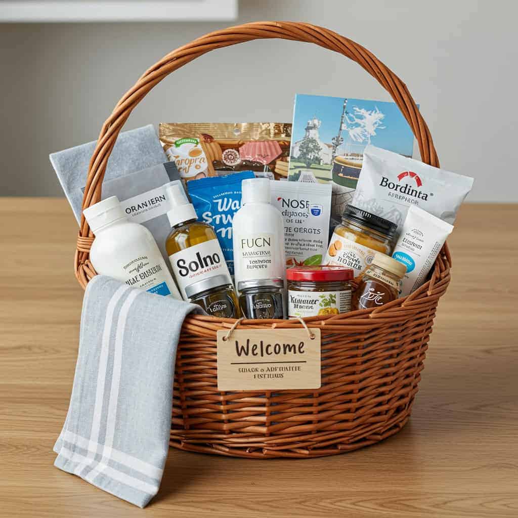 4. Offer a Thoughtful Welcome Basket