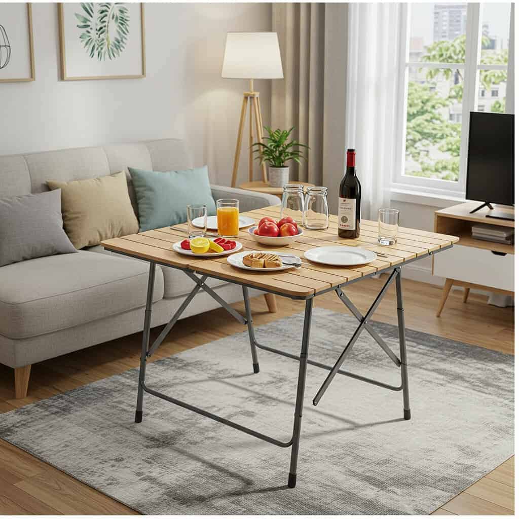 5. Use Portable Folding Tables