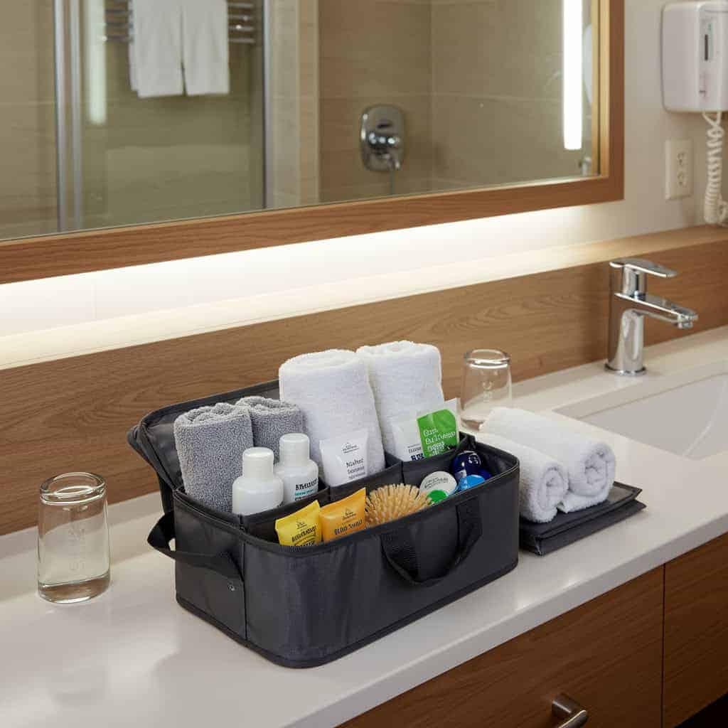 10. Set Up a Guest-Ready Bathroom Caddy