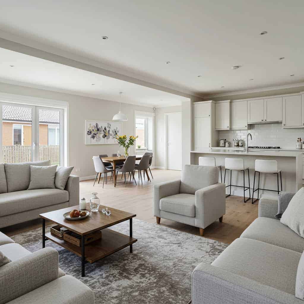 1. Open-Concept Living Spaces