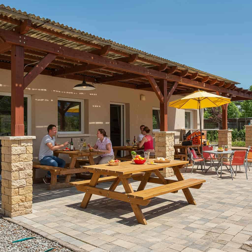 7. Set Up an Outdoor Dining Space