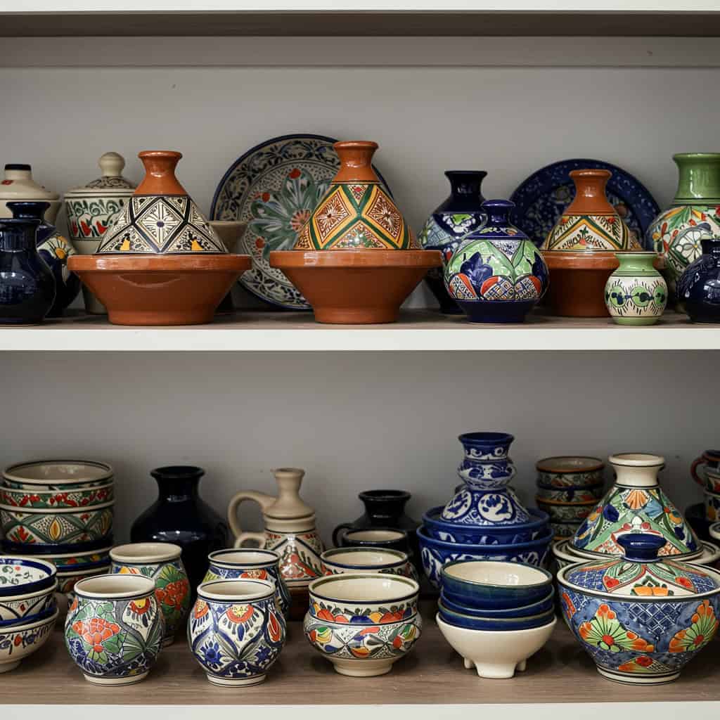 2. Display Handcrafted Ceramics