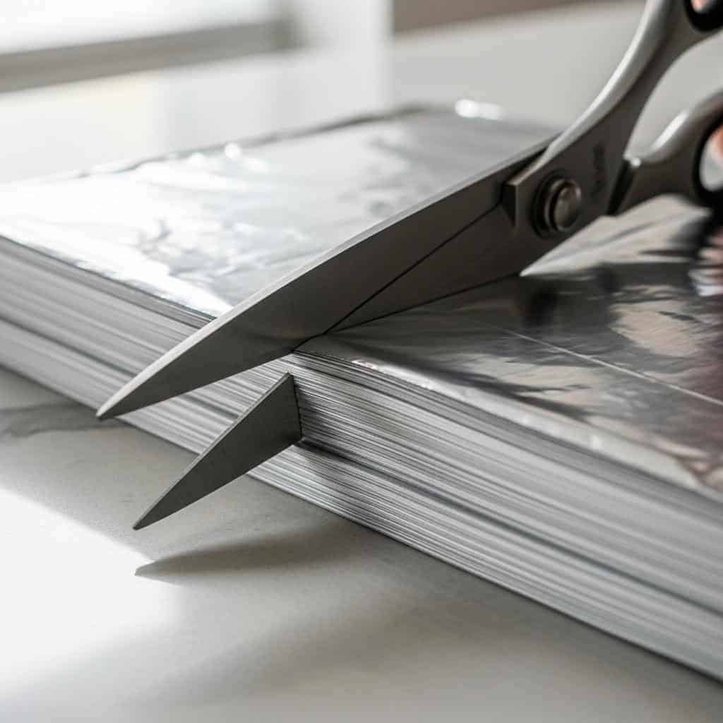 4. Aluminum Foil to Sharpen Scissors