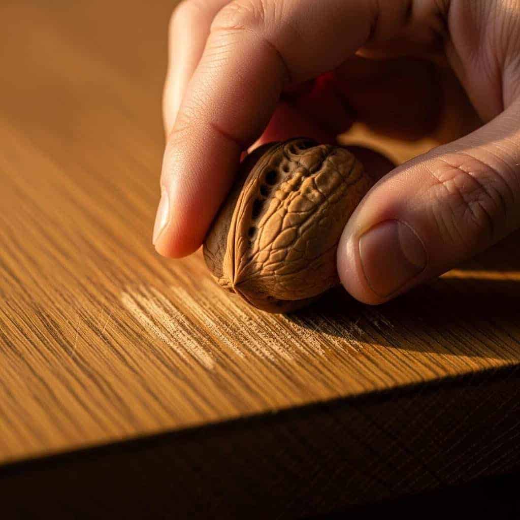 5. Walnut for Scratched Wood