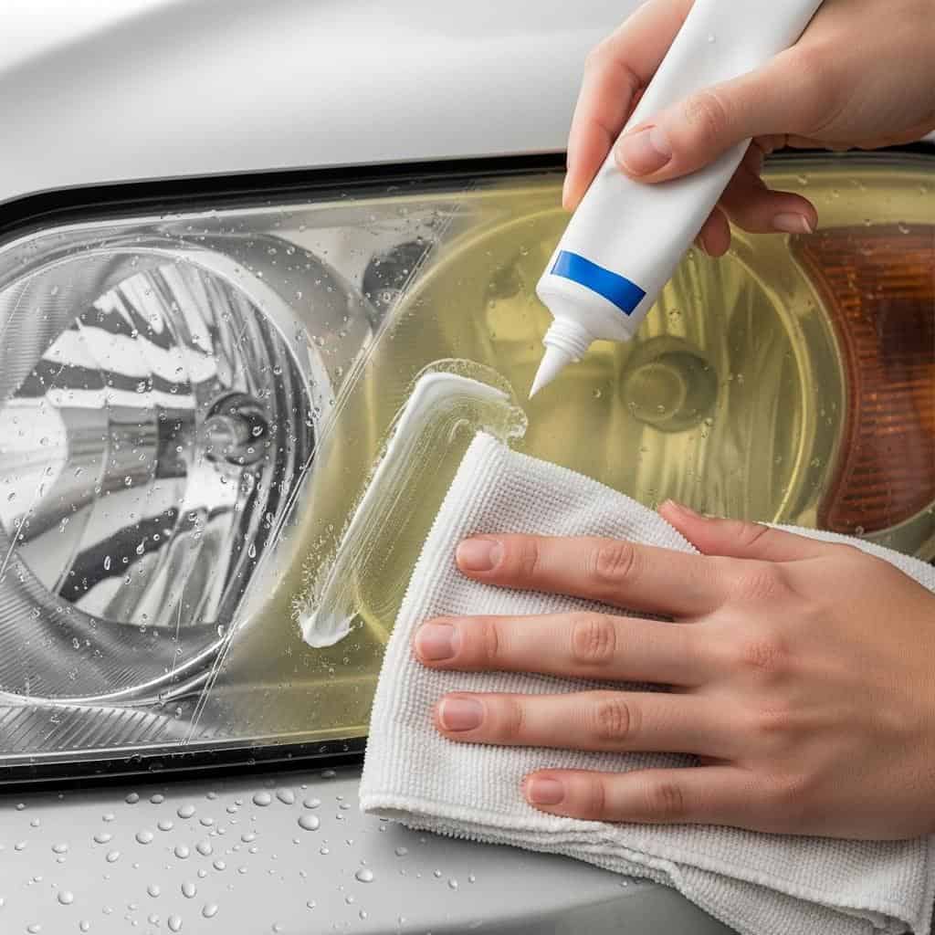 7. Toothpaste for Foggy Headlights