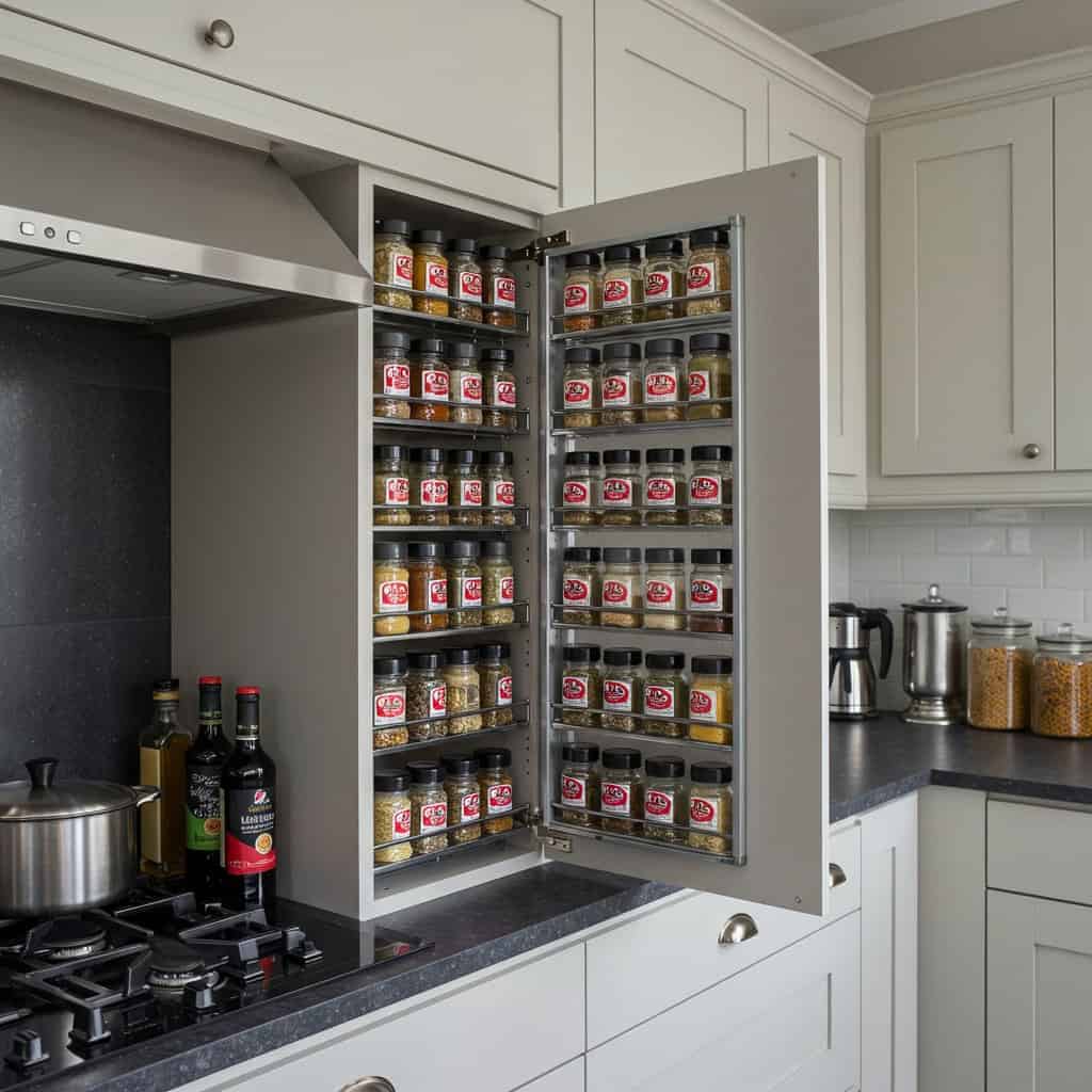 6. Built-In Spice Rack