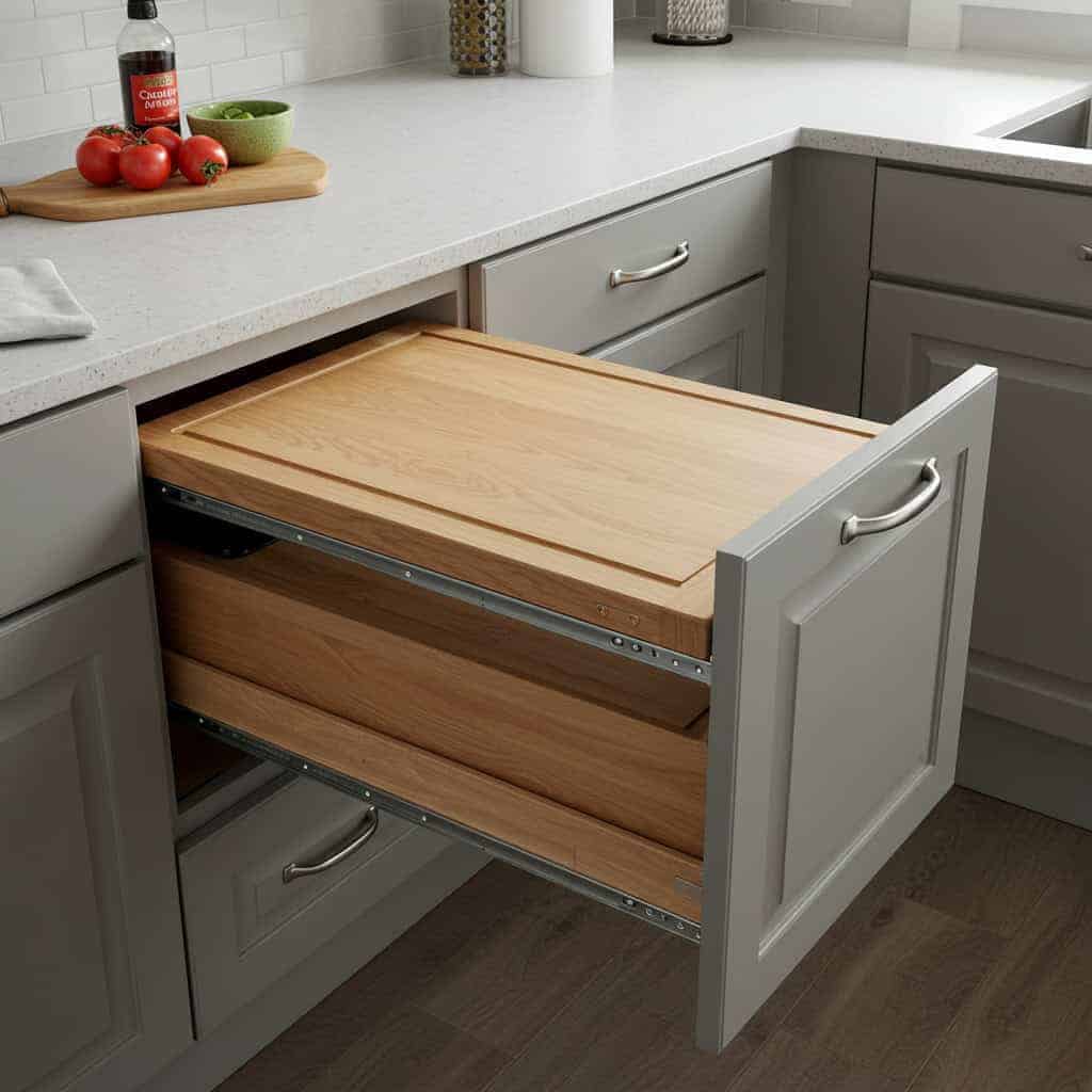 13. Pull-Out Cutting Board