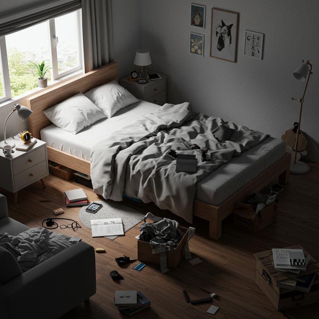 3. Unmade Beds and Untidy Bedrooms