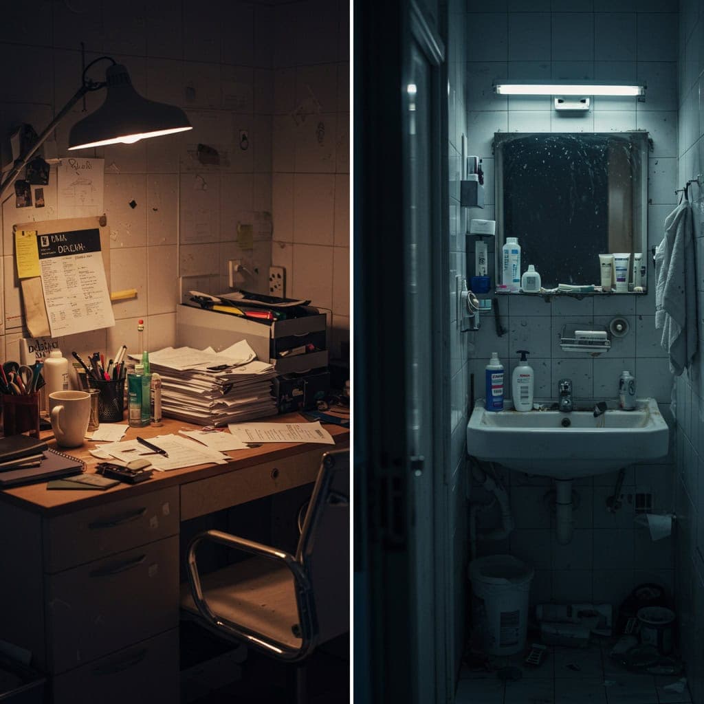 12. Neglected Personal Spaces (e.g., Desks, Bathrooms)