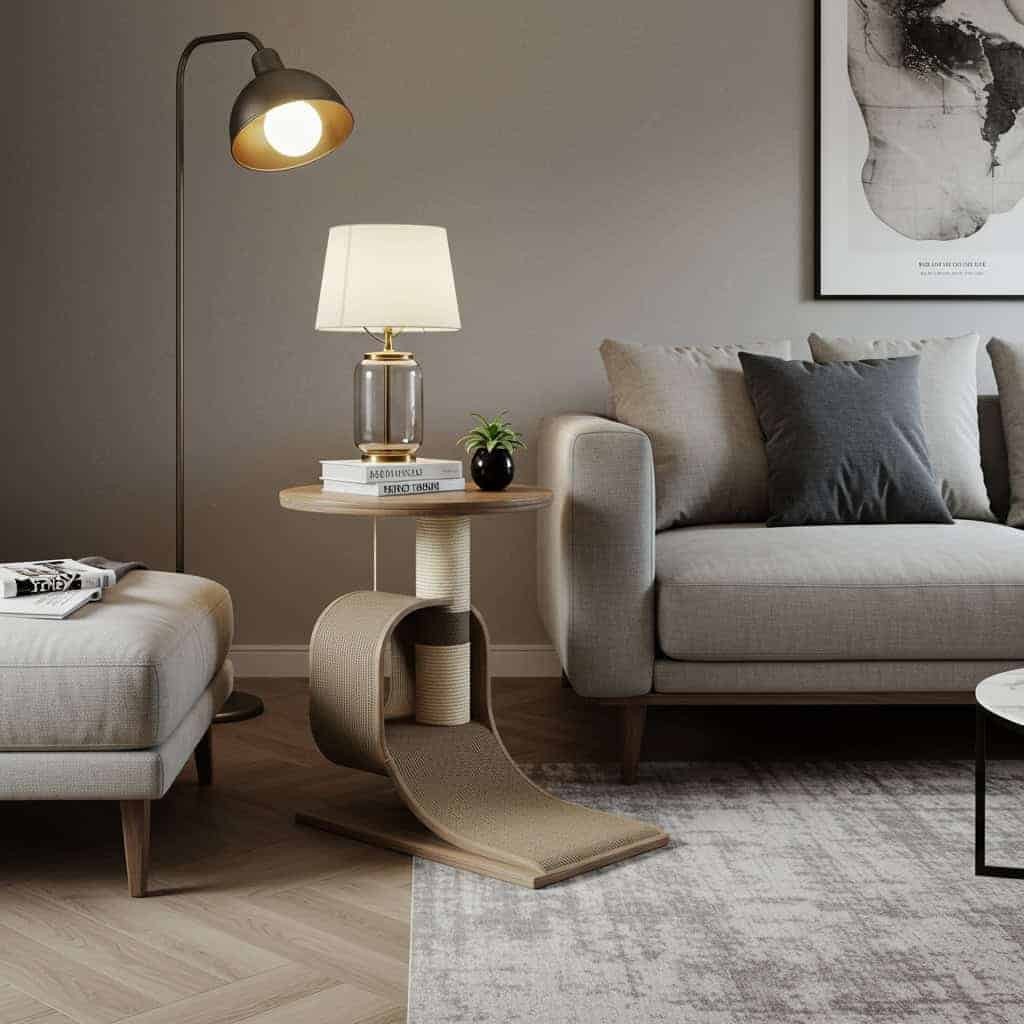 4. Scratching Posts as Statement Furniture