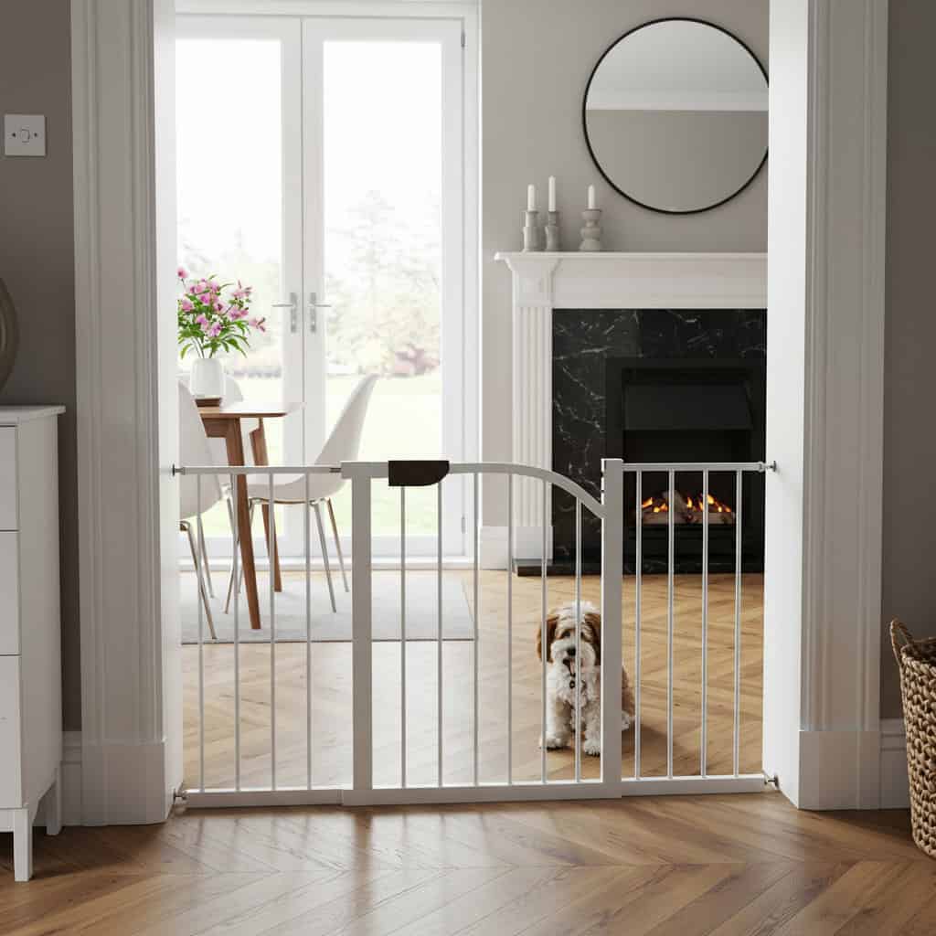 8. Pet Gates as Decorative Barriers
