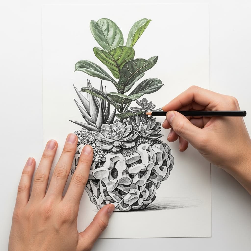 1. Blind Contour Drawing